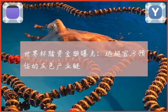 世界杯赌资金额曝光:远超官方预估的灰色产业链