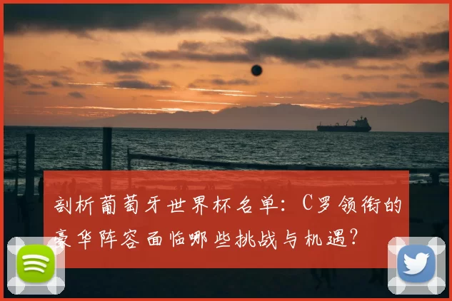 剖析葡萄牙世界杯名单：C罗领衔的豪华阵容面临哪些挑战与机遇？