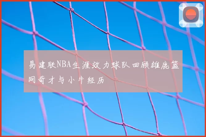 易建联NBA生涯效力球队回顾雄鹿篮网奇才与小牛经历